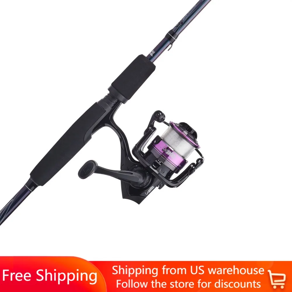 

6’6” Gen Ike Youth Fishing Rod and Reel Spinning Combo,Free Shipping