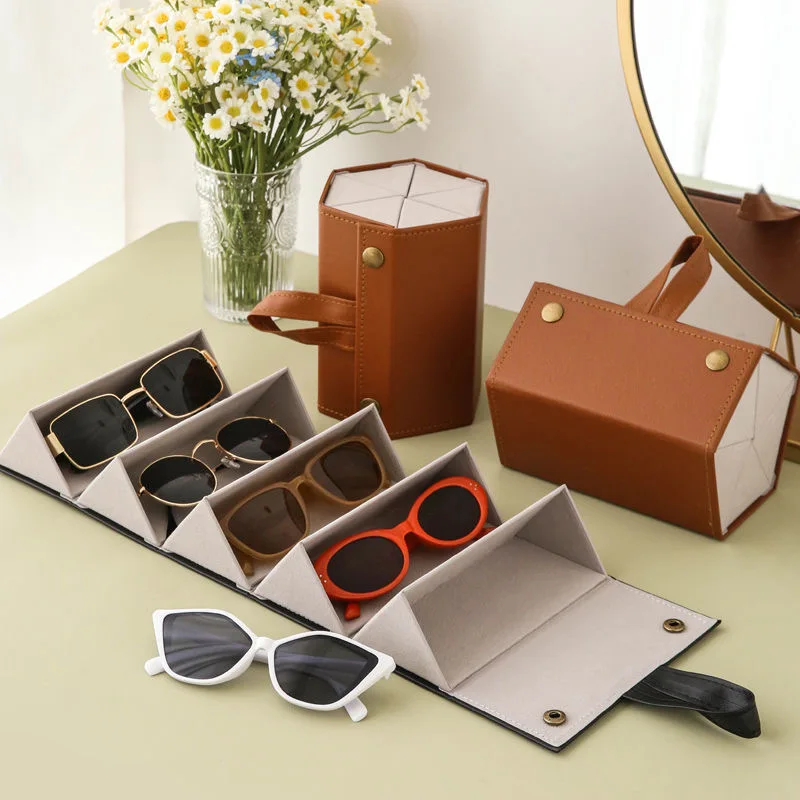 

Glasses Storage Case Multi-layer Sunglasses Wall Hanging Bag Carry A Pressure Resistant Foldable Sunglasses Bag