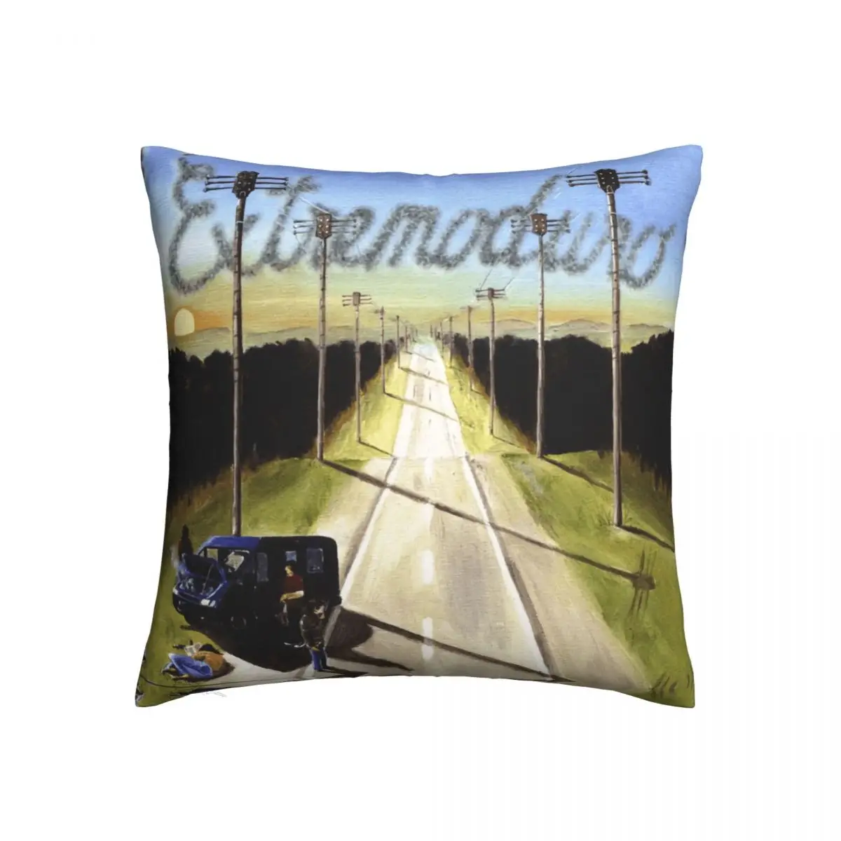 

Square Pillow Extremoduro 5 Vintage R251 Weeping Willow Square Pillow Print Funny Geek Bolster