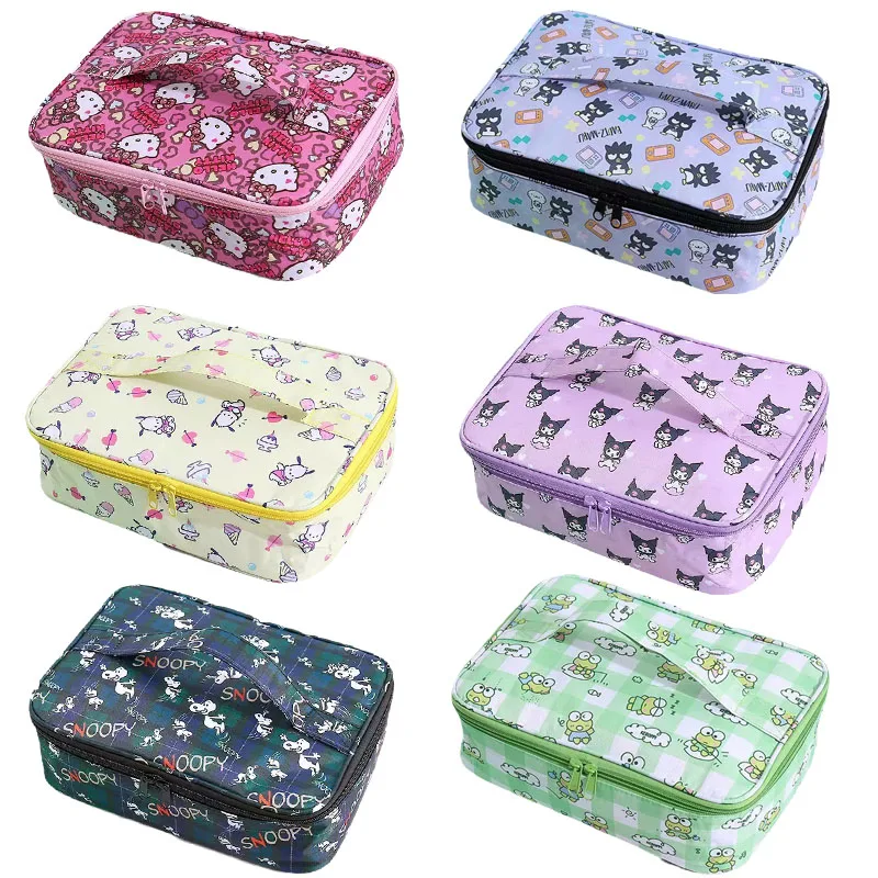 

Kawaii Мультфильм Sanrios Kuromi почтовый Hellokittys лягушка Водонепроницаемая оксфордская бэнто сумка для пикника Ланч-бокс сумка