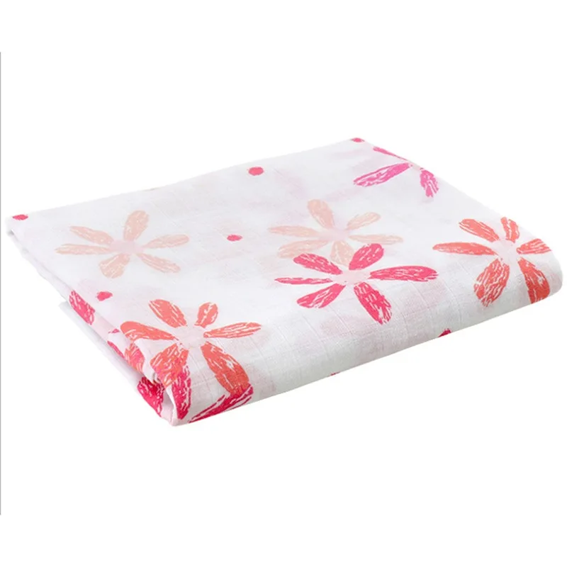 

120x120cm Baby Blanket Cotton Super Soft Kids Month Blankets Newborn Swaddle Infant Wrap Bath Towel Girl Boy Stroller Cover