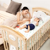 solid wood crib best selling solid pine wooden baby bed designbaby swing cotbaby crib attached adult bed