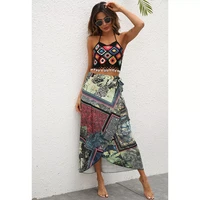 swim cover up for women beach clothes woman dress woman tunic pareos badpak 2021 summer swim skirt bathing chic outfit