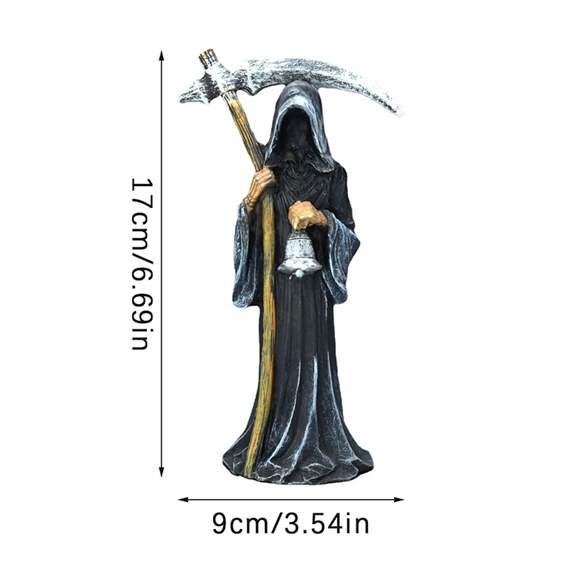 Статуэтка со священной смертью яркая декоративная статуэтка Grim Reaper hold Scythe алтарь