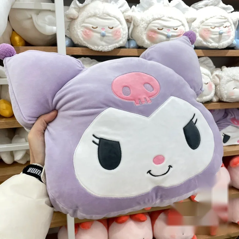 

Удобная плюшевая игрушка Kuromi, милая Подушка на спинку стула, плюшевые подушки в японском стиле, декоративная подушка для дивана, рождествен...