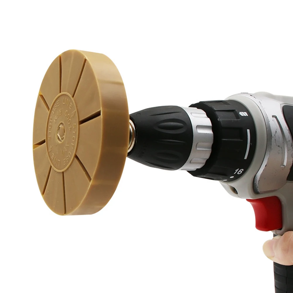 

88mm Pneumatic Rubber Eraser Wheel Pad Rubber Disk Decal Eraser Wheel Car Sticker Remover Paint Cleaner Polish Auxiliary Tool