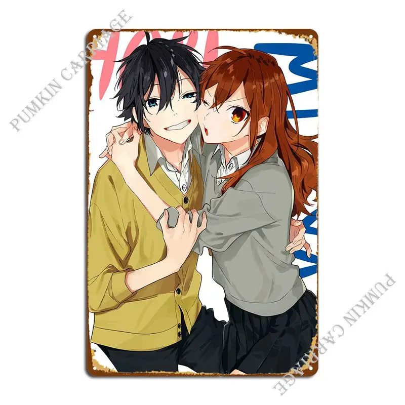 

Металлическая фотостена Horimiya, настенная пещера для гостиной, жестяной плакат