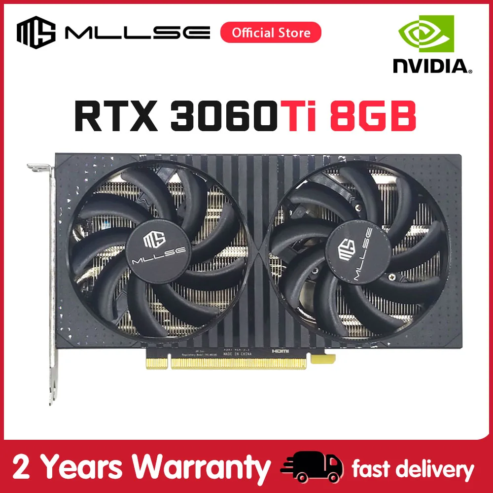 

Видеокарта MLLSE RTX 3060Ti 8 ГБ, X-GAME GDDR6 256bit NVIDIA GPU DP * 3 PCI Express 4,0x16 rtx3060ti 8 ГБ, видеокарта