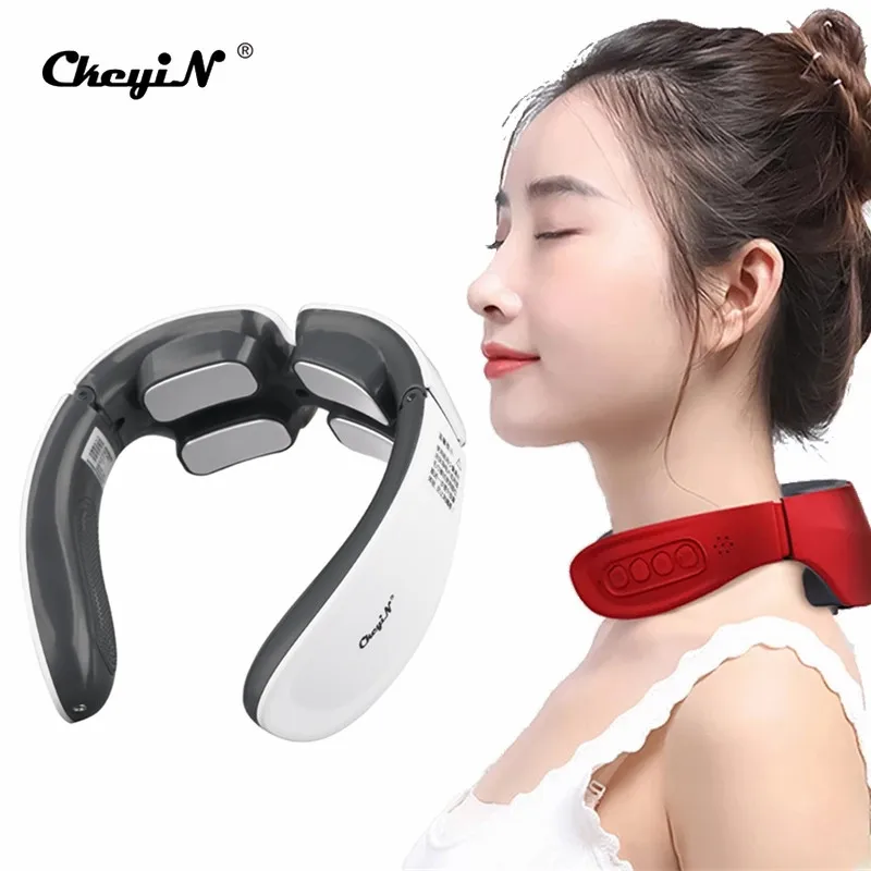 

CkeyiN Электрический массажер для шеи Инструмент для облегчения боли уход за здоровьем десятки импульсов расслабляющий массаж физиотерапия м...