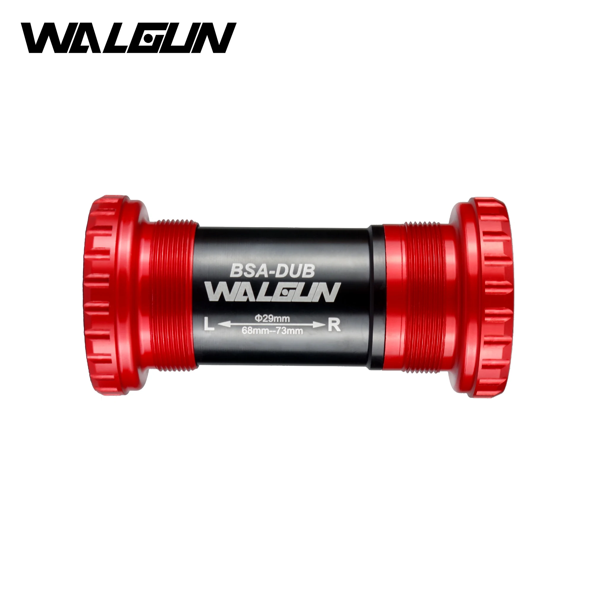 

WALGUN Threaded BSA 29mm Ceramic bike Bottom Brackets Road MTB Mountain Bike BSA DUB BB for Sram X01 Eagle Red Bicycle Crankset