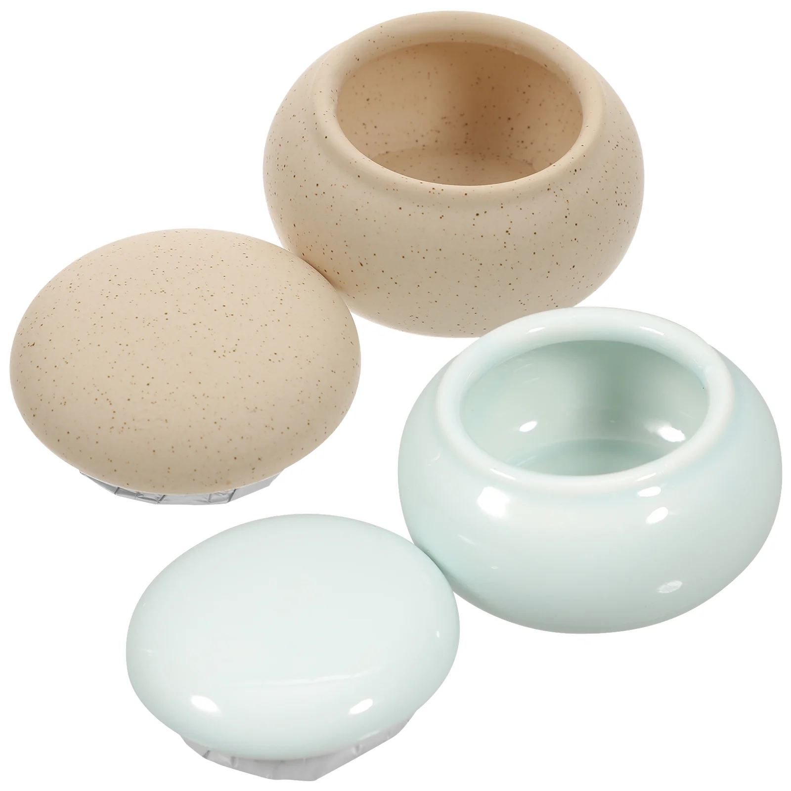 

Nail Brush Cup Multipurpose Jar Ceramics Balm Container Empty Cosmetics Sub Storage Jars Multifunctional Dish