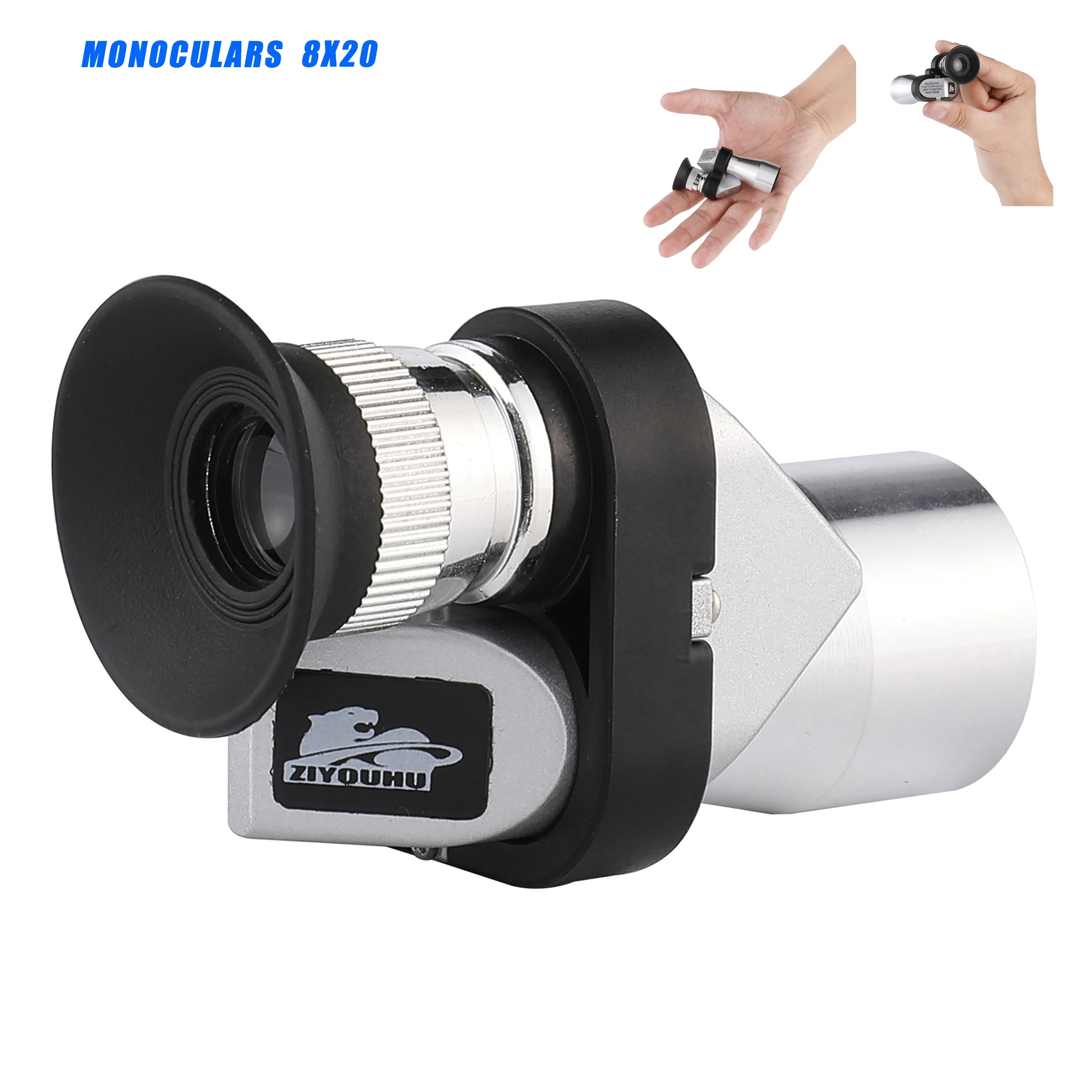 

Ultra Mini Portable 8x20 Monocular Telescope Optical Waterproof Outdoor Photo Hiking Low Light Night Vision HD Pocket Telescope