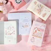 lovely nature cartoon animal friends series diary soft pu leather notebook 100178mm dotted paper 160p