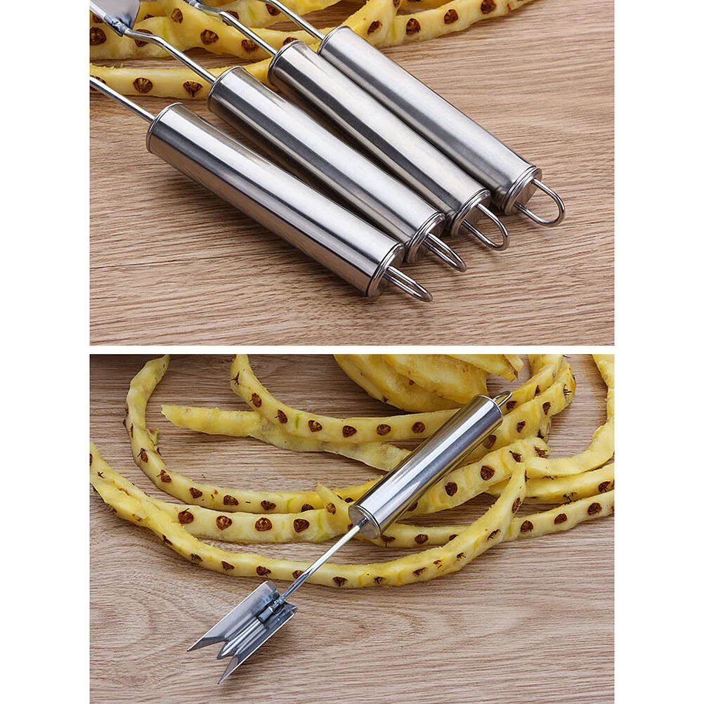 

4pcs Stainless Steel V Shape Potato Peeler Peeler Potato Peeler Eye Remover Fruit Curved Fork with Steel Handle for Home