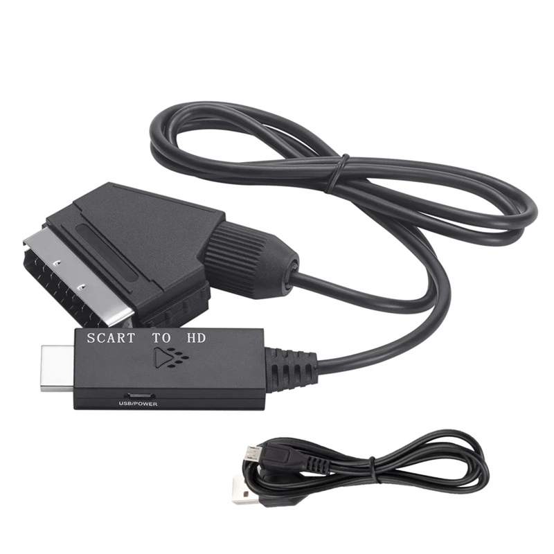

Scart To HDMI-Compatible TV Audio Video Adapter 1080P/720P Converter Cord For HDTV Stb Dvd Converter Accessories