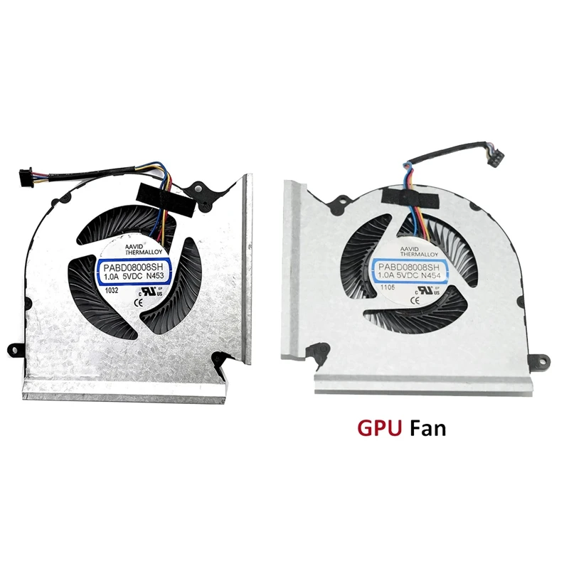 

Computer CPU Cooling Fan +GPU Cooling Fan Accessories For MSI GE66 GP66 GL66 MS-1541 MS-1542 N453 N454 PABD08008SH