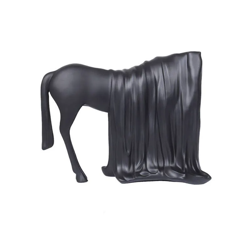 Современная новая статуя таинственной лошади в китайском стиле, Креативные украшения, интерьерные фигурки, офис, кабинет, настольное украшение, домашний декор