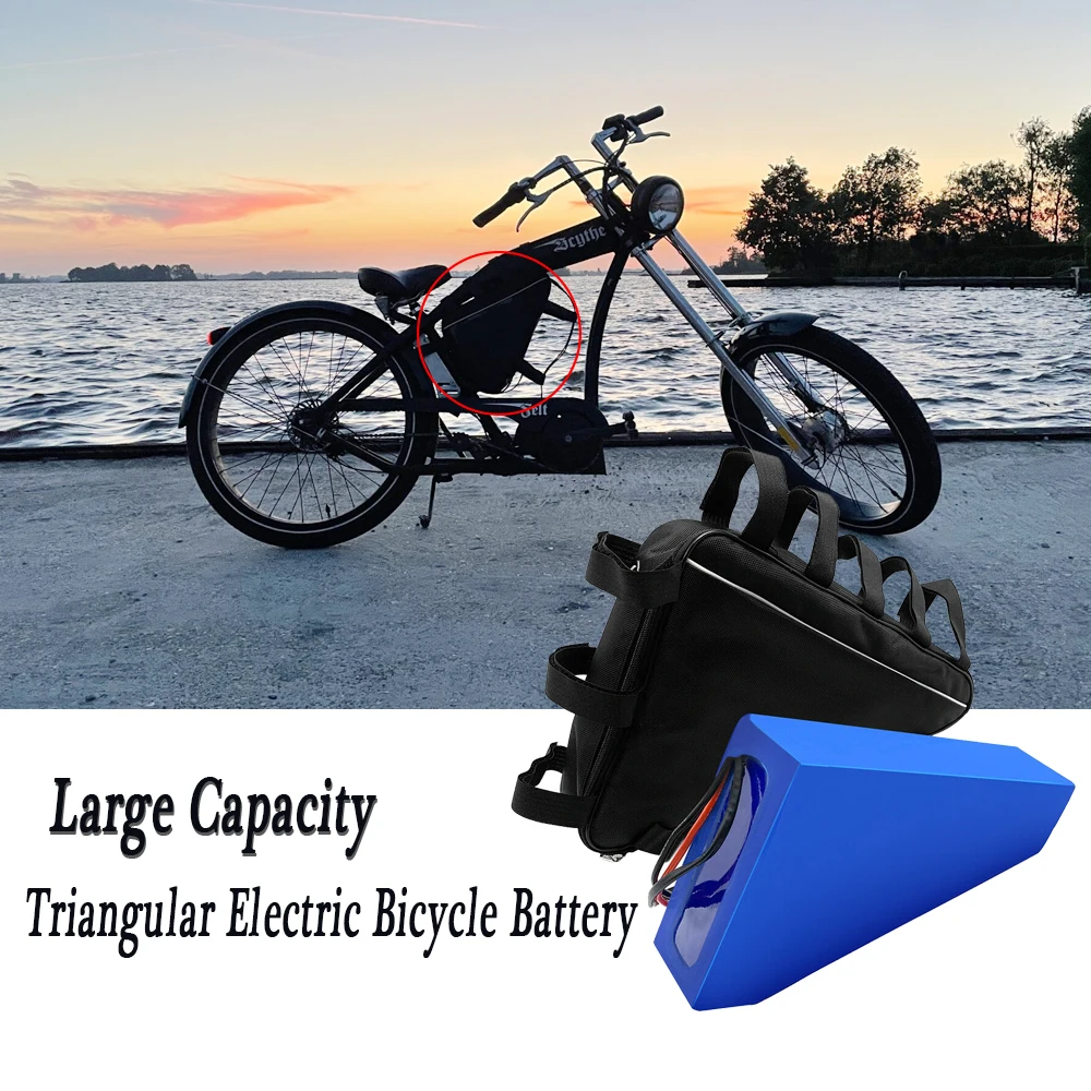 Треугольная литиевая батарея Samsung для электровелосипеда 48 В 20 А · ч 36 25 52 в 28