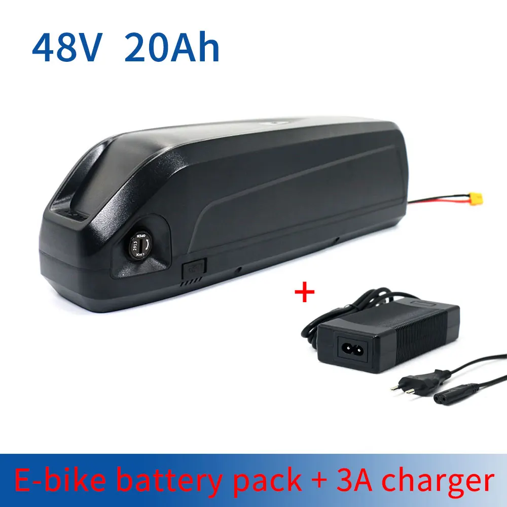 

48V 20Ah 18650 Hailong Battery Pack for 250W-1000W EBike Motor Conversion Kit Electric Bicycle Scooters with 3A Charger