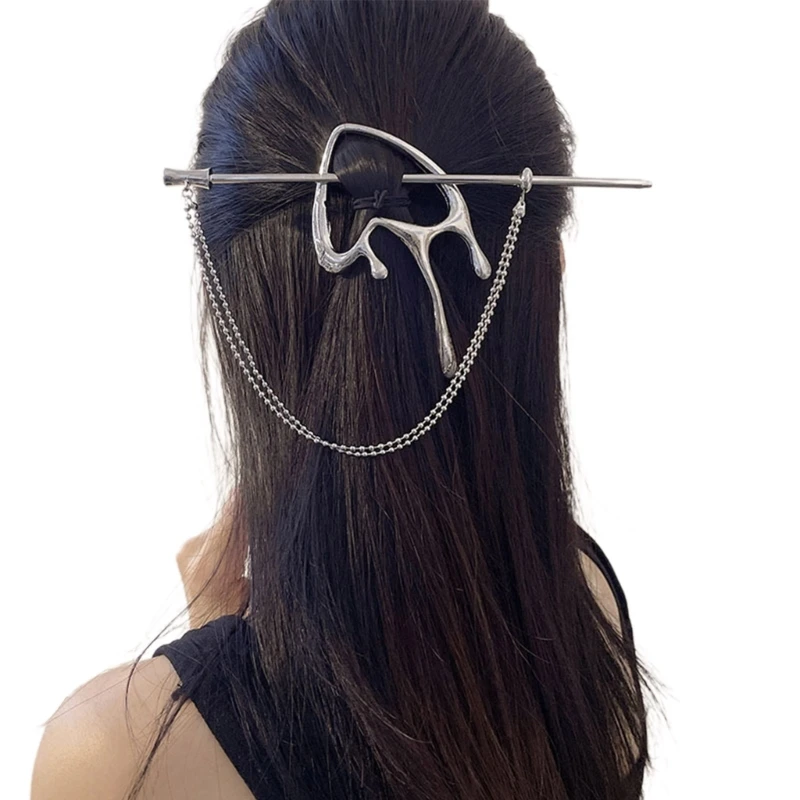 

Melt Heart Shape Hair Pins Shinning Hair Sticks Chinese Hair Clip for Woman