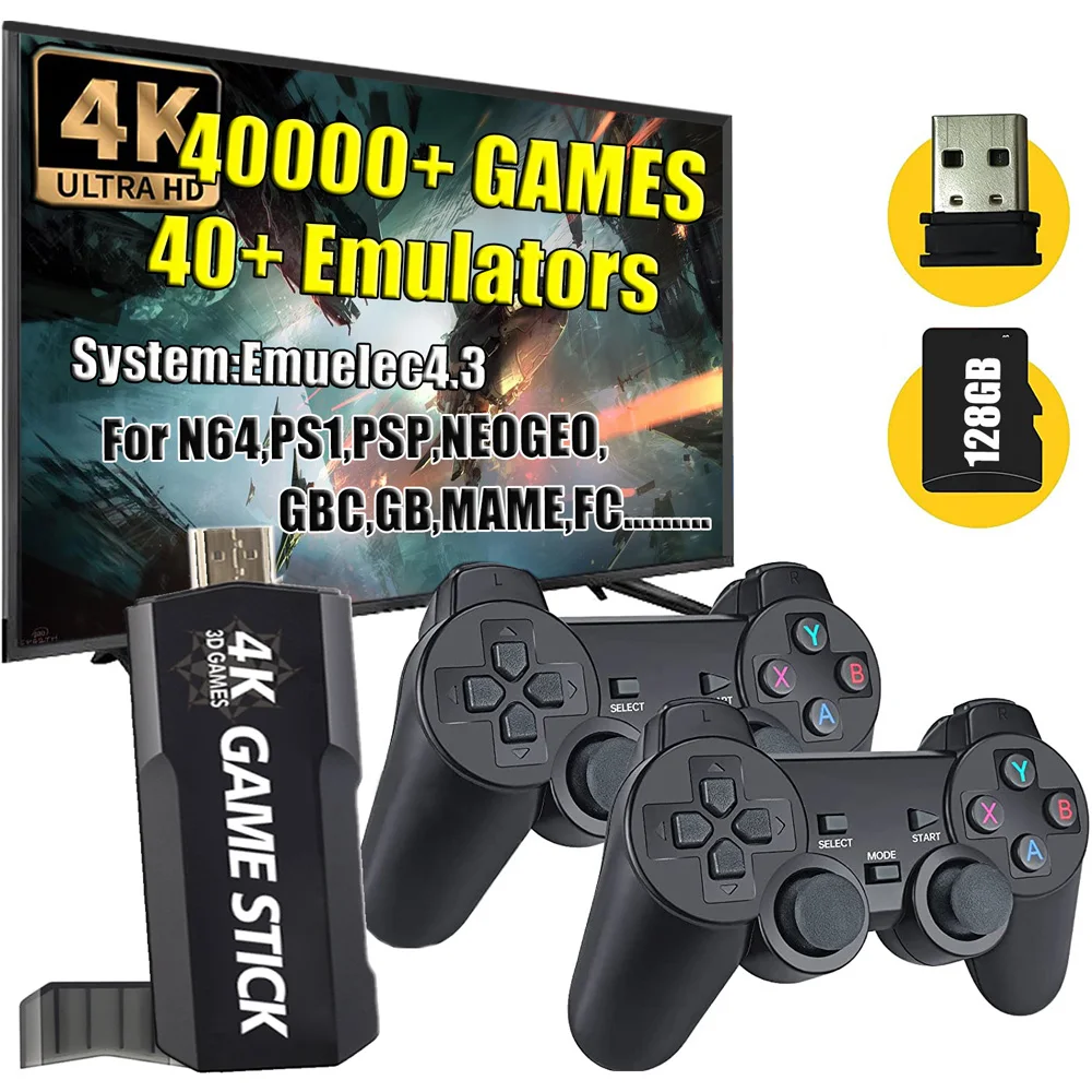 

Игровая консоль GD10 в стиле ретро, мини-консоль для видео 4K HD, игровая консоль для игр 40000, классические игры для N64 Neogeo PS1 MAME Arcade