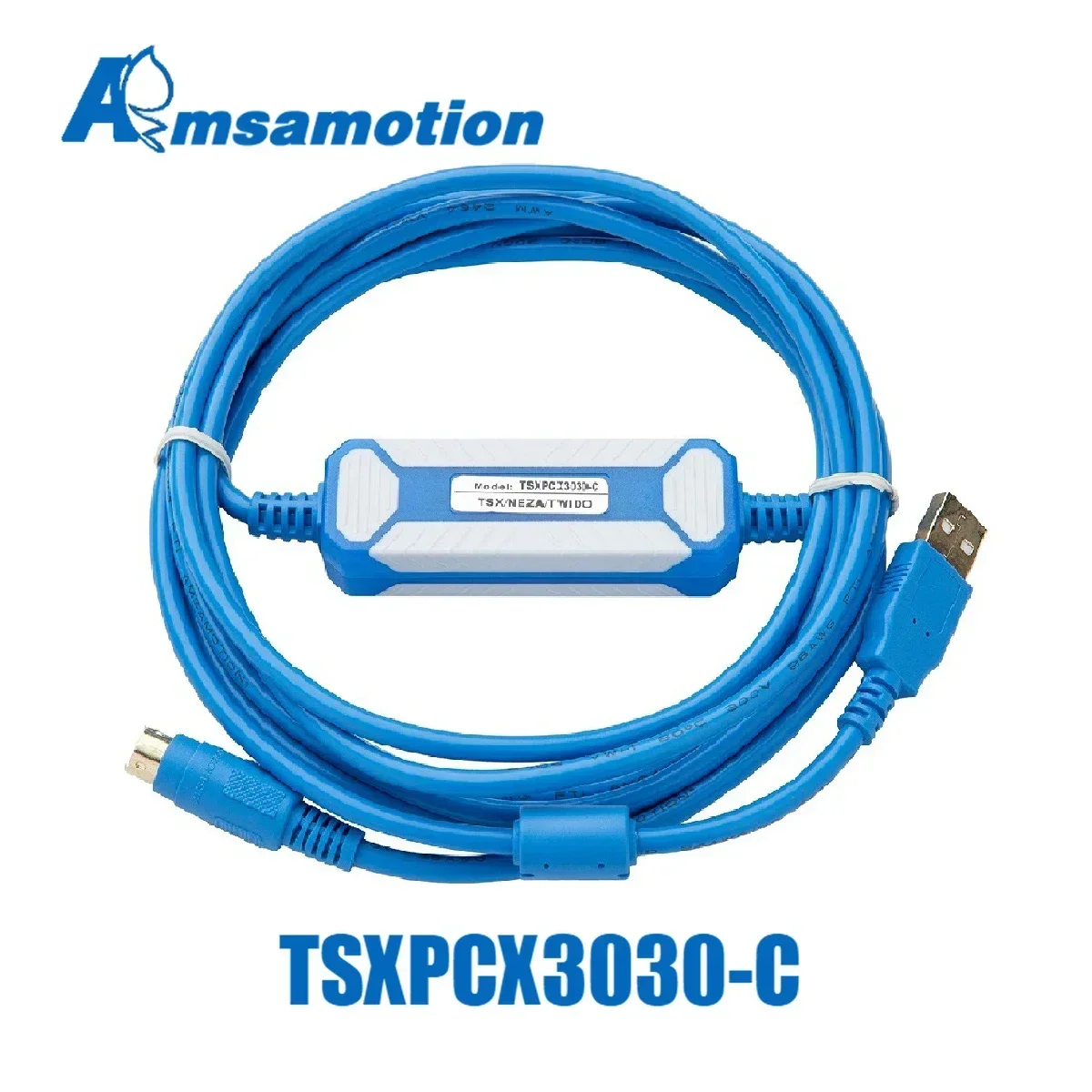 Фото Подходит для программирующего кабеля Schneider Twido Neza Modicon PREMIUM M340 Series PLC TSXPCX3030-C с USB-портом для связи. №1