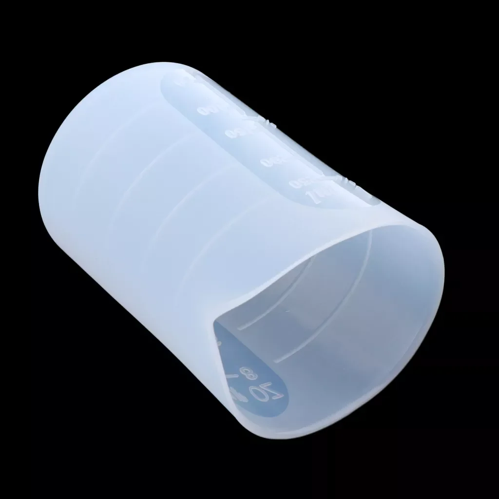 

250ml Silicone Reusable Mixing Measuring Cups Liquid Epoxy Resin Hobby Craft Casting Jewellery Making Diy Tool - Translucent