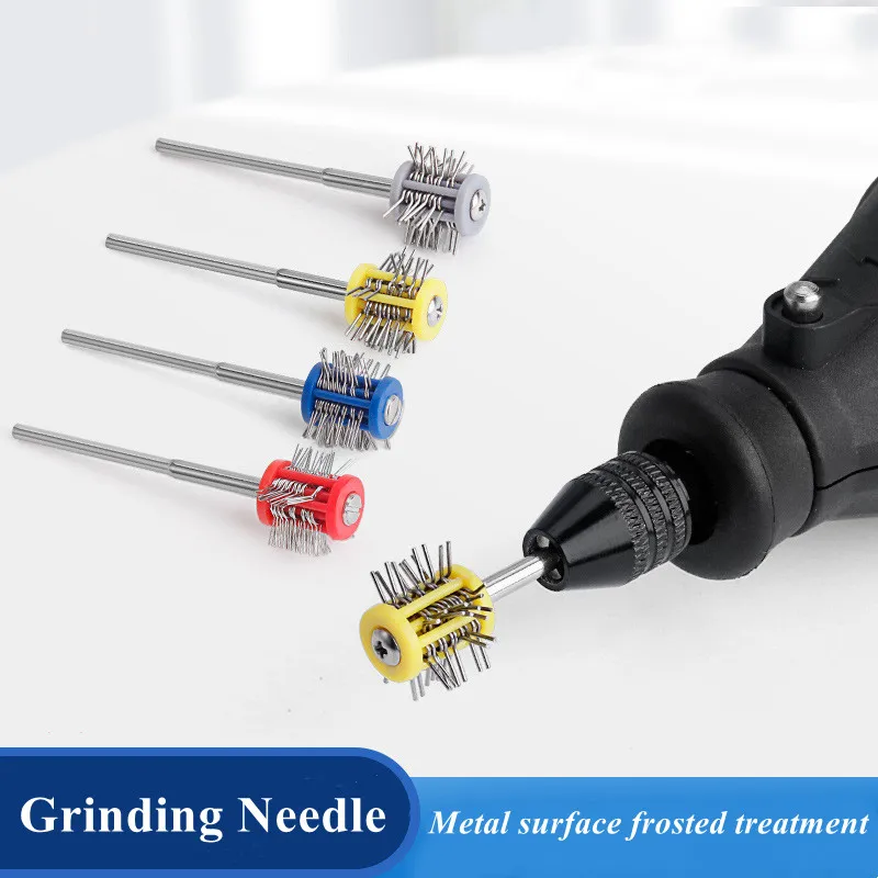 

Abrasive Needle Grit Matt Texturning Brush Gold Silver Jewelry Surface Frosted Treatment 2.35mm Shank For Polishing Machine