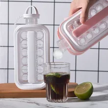 2022 Ice Ball Maker Kettle Kitchen Bar Accessories Gadgets Creative Ice Cube Mold 2 In 1 Multi-function Container Pot Newest