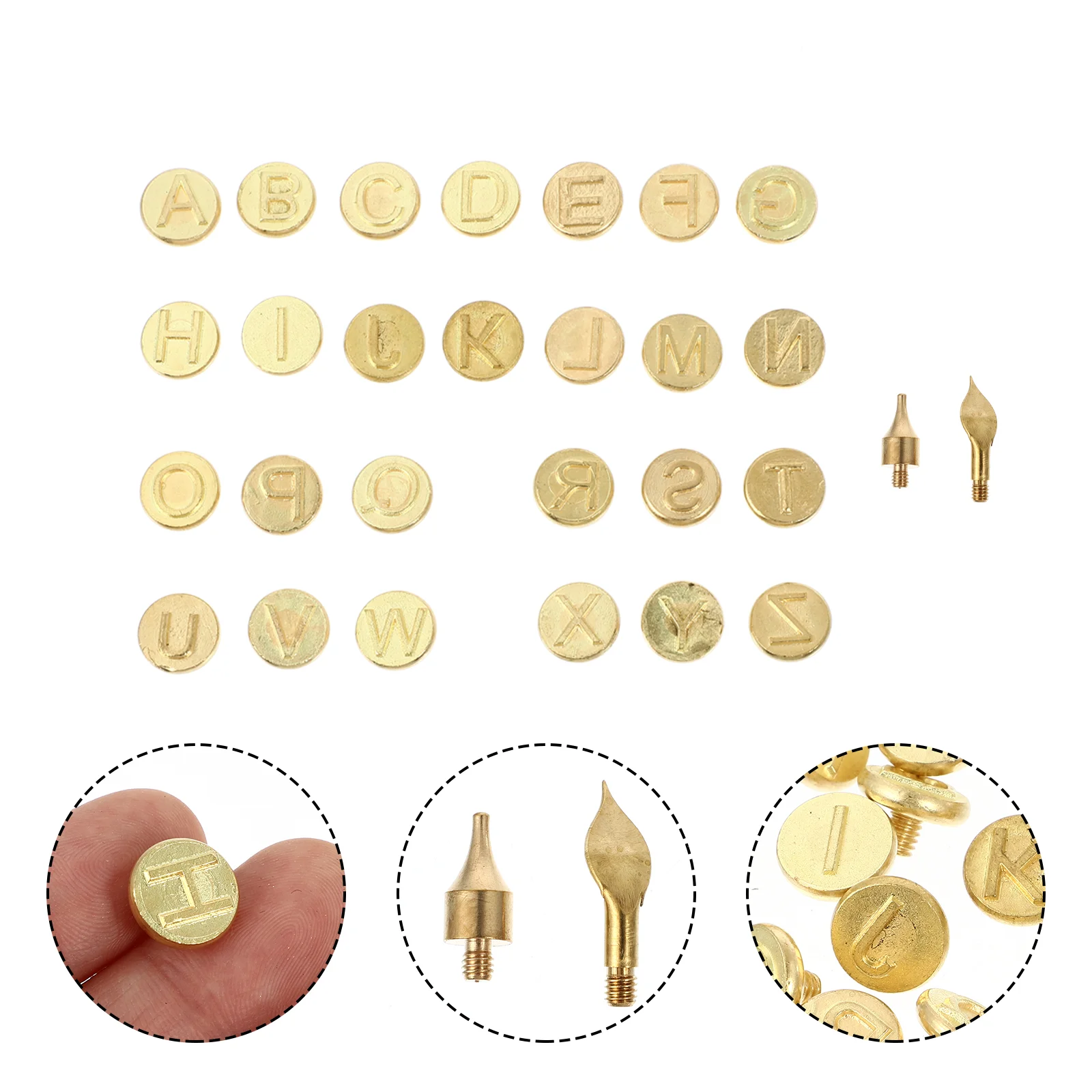 

1 Set 26 Letters Soldering Burning Tips for Carving Craft Wood Burning DIY