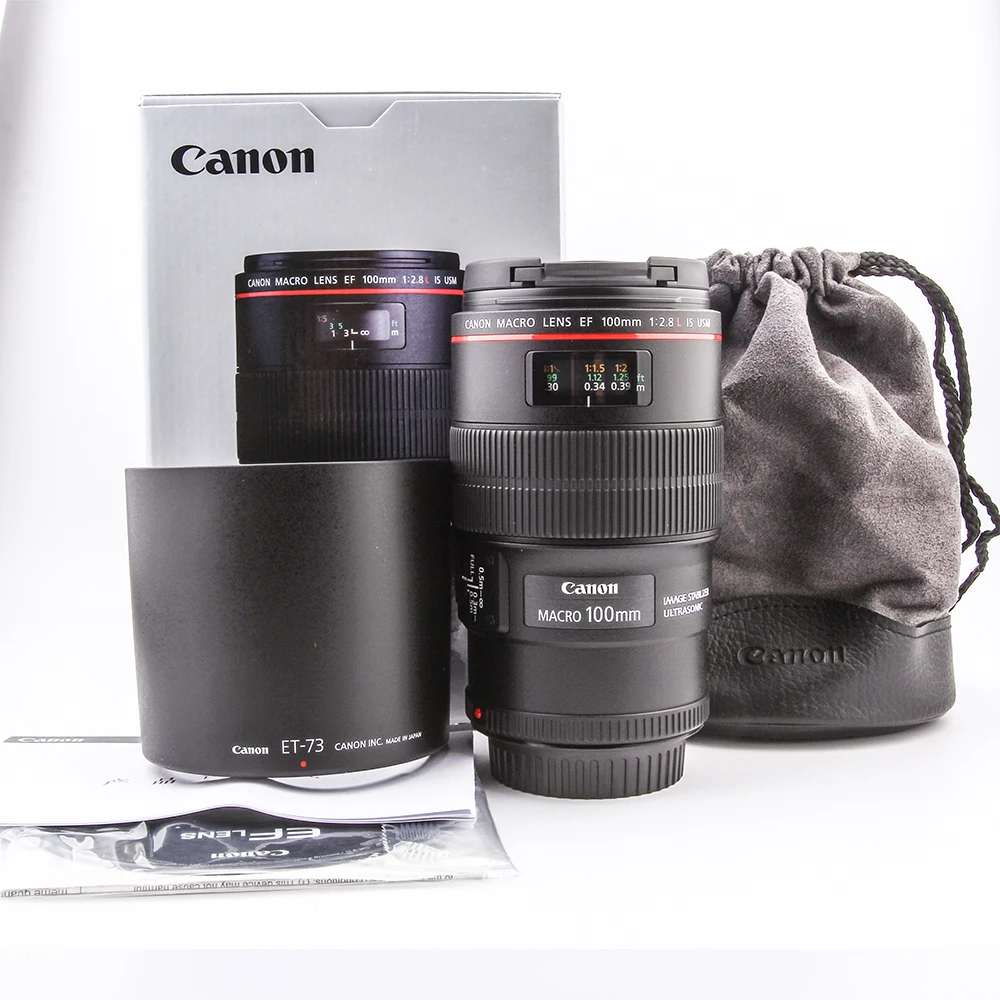 【超美品】Canon EF 100mm F2.8 L Macro IS USM Объектив Canon EF 100mm f/2.8 L Macro IS USM купить за 89900 руб.