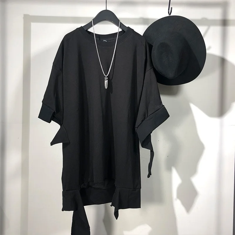 

Повседневная одежда Owen seak, высокий свитер, хип-хоп ops ees, летняя мужская однотонная черная футболка, размер