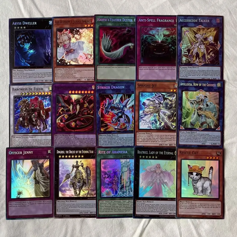 

Ю-Ги-о! Редкие цветные флэш-карты игрушки Yugioh tearalament labmarket Ash Blossom радостные весенние настольные игры конкурентоспособные бумажные карты