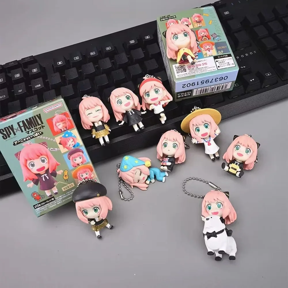 

10pcs/set SPY×FAMILY Anya Alstreim keychain Anime Action Figure Toys 5CM