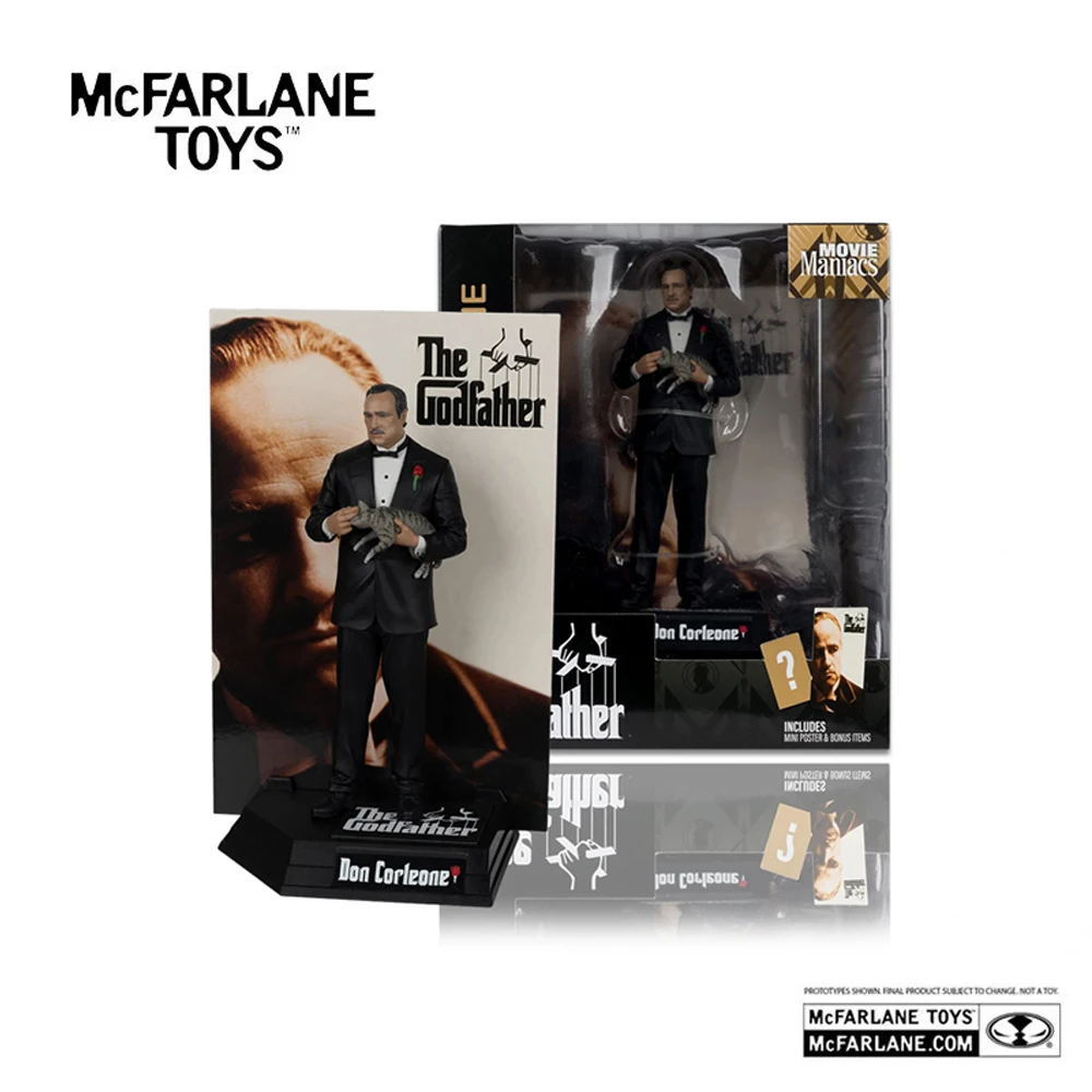 Фото Фигурка Mcfarlane Toys Movie Maniacs Posed - Paramount Wv2 - Дон Корлеоне, Крестный отец, 6 дюймов, модель для сборки №1