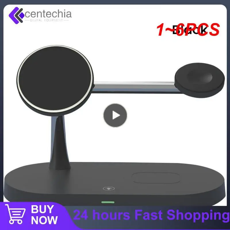 

1~6PCS in 1 QI Wireless Charger For 14 13 12 Max Charger Charging Station for Watch 8 7 6 5