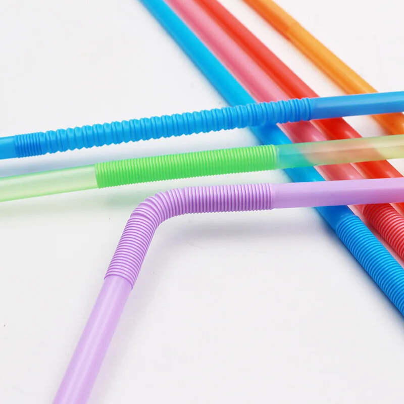 

Disposable Straws Bendable Juice Drinking Flexible 26cm Safe For Home Party Bar Bendable Juice Drinking 26cm Flexible Safe TS2