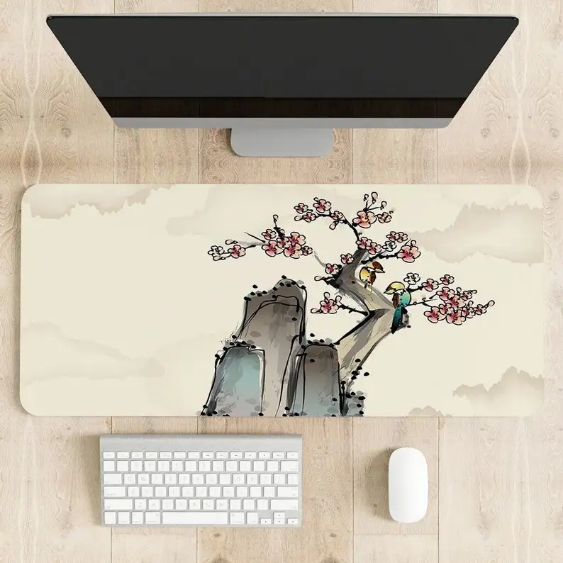 

Chinese Style Mouse Pad, National Tide Game Desk Pad Computer Pad Keyboard Pad Student Writing Desk Anime Mousepad