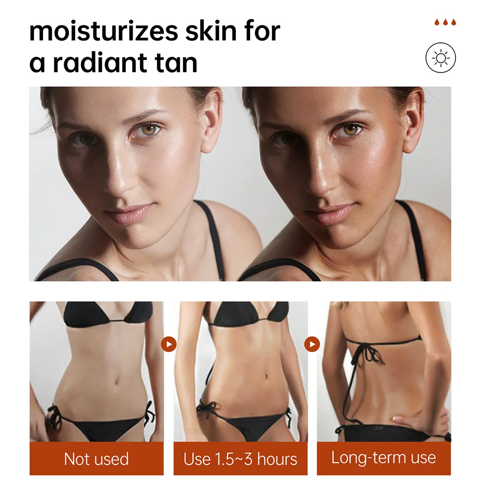 

Self Tanning Oil Spray Body Self Tanners Bronzers Water-Resistant Sunburn Prevention Tanning Sunscreen Oil For Adults