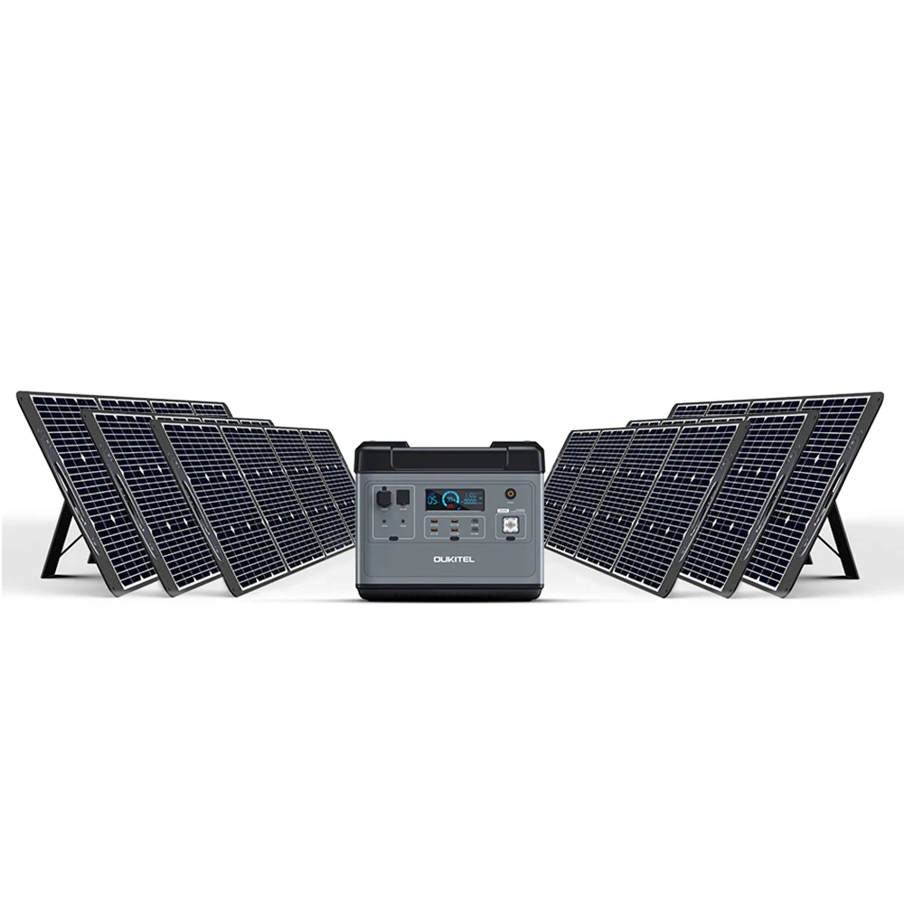 European overseas warehouse outdoor generator solar panels portable power station Laptop Camping lithium 2000w energy system