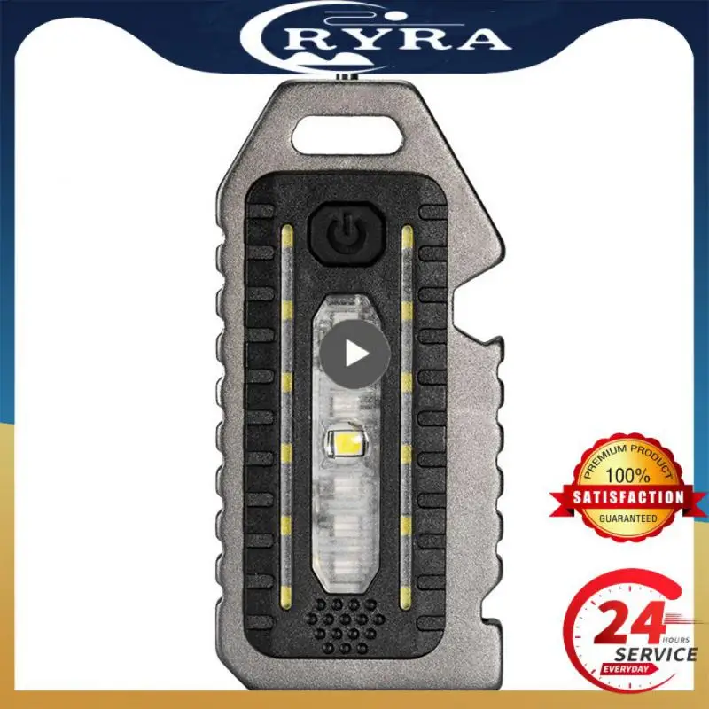 

1~10PCS Adjustable Mini Keychain Flashlight Bike Warn Lamp Waterproof Rechargeable Led Shoulder Clip Light Flashlight