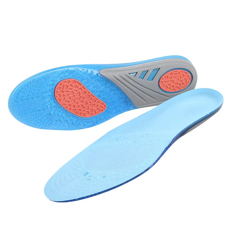 SEBS High Elasticity Shock Absorption Cushioning Insoles Men Women Sports Insoles Four Seasons Running Basketball Insoles Soft