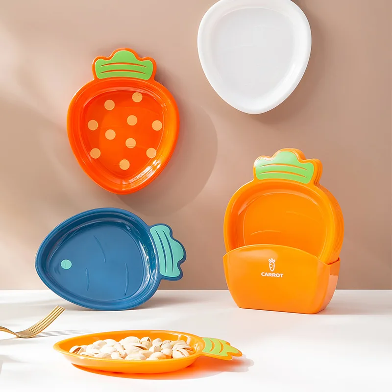 

Cartoon Spit Bone Dish Fruit Dish Snack Plate Pickle Dish Plastic Snack Cake Plate