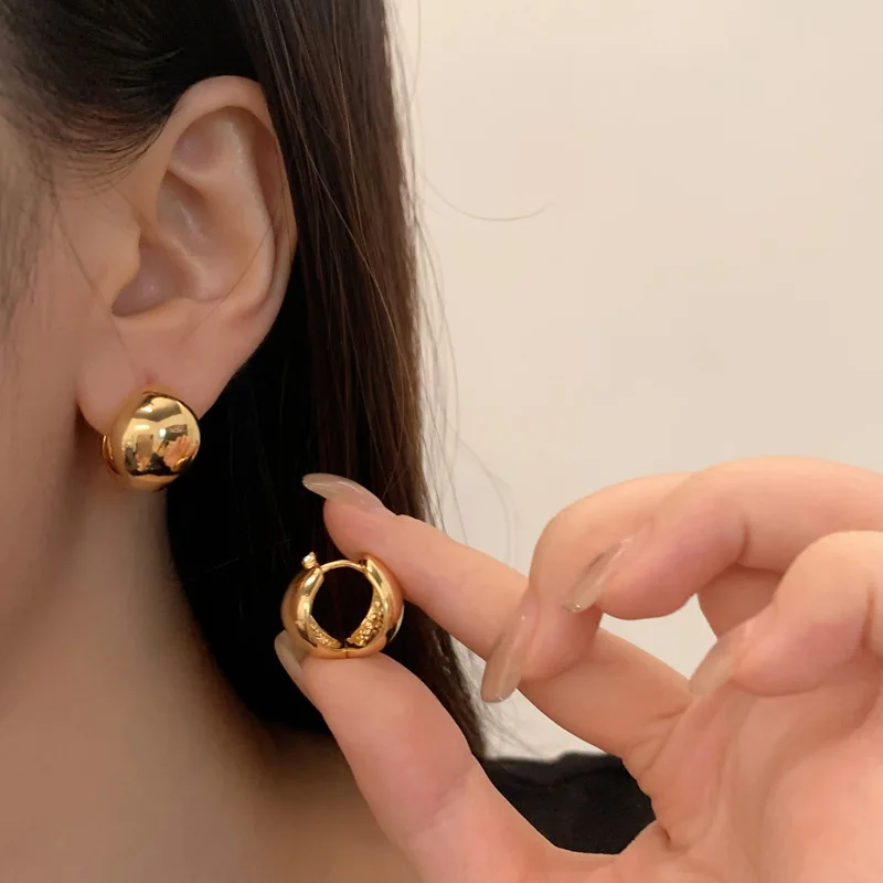 

Роскошная элегантная металлическая круглая пряжка в виде шара в южнокорейском стиле, Маленькая женская подвеска, милая японская фотографи...