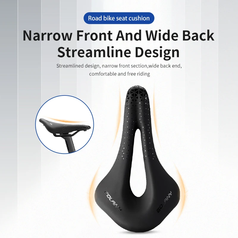 Велосипедное седло bolanybike MTB ультратонкое и удобное противоударное гелевое для