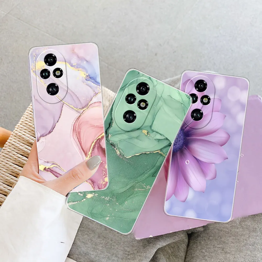 Чехол для Honor 200 Pro задняя крышка противоударный прозрачный мягкий силиконовый