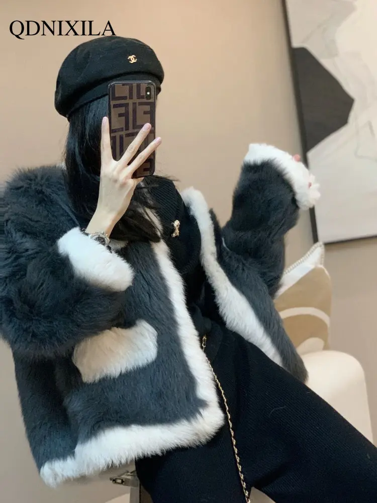 Women's Fur Coat Autumn and Winter New Fashion Casual Mink Fur Jacket Small Fragrance Faux Fur Coat Women's Winter Jacket