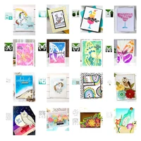 drift bottle summer cold drink butterfly cutting dies stamps scrapbook dariy decoration stencil embossing maker albums new
