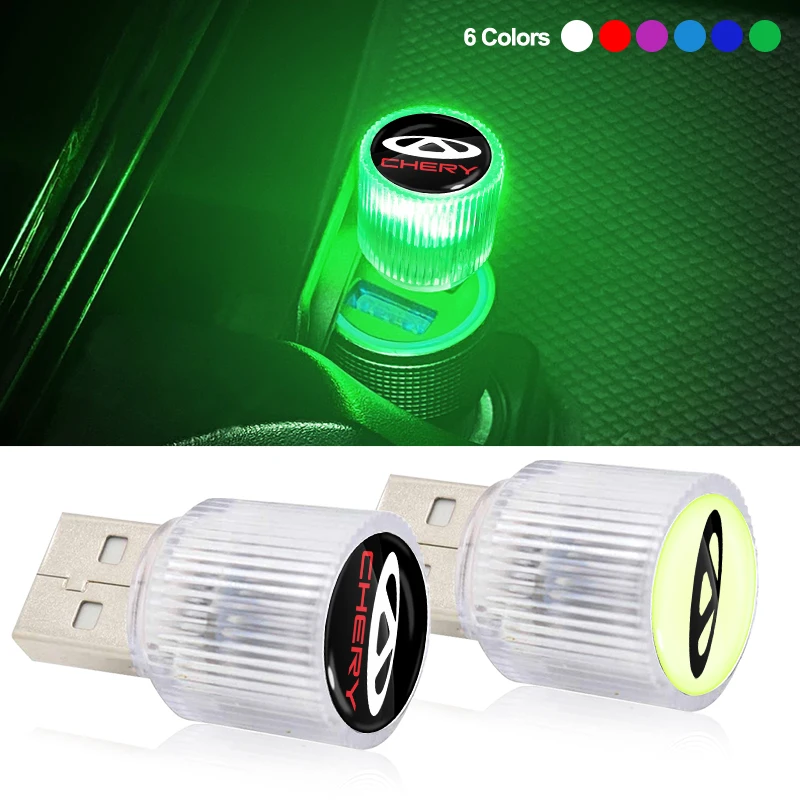 

Car Interior Light USB Atmosphere Light Car Badge for Chery Tiggo 2 3 4 7 Pro T3 3X IQ A3 Amulet QQ Fulwin Face Arrizo 5 Amulet