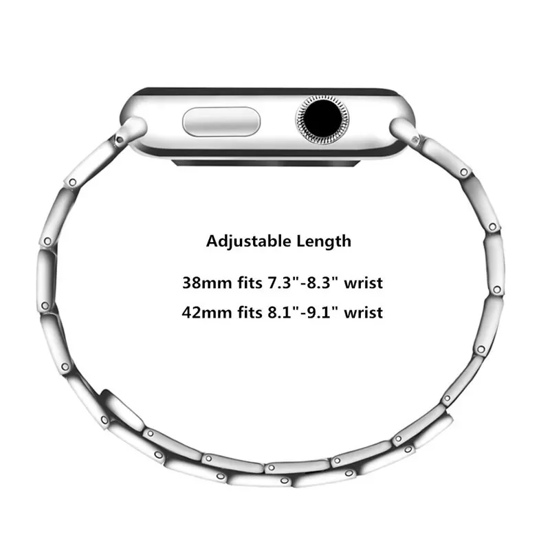 for Apple Watch Band 7 6 5 4 3 SE Stainless Steel Bracelet Apple Watch 44mm 40mm 45/41mm 42/38mm Magnetic Loop for iWatch
